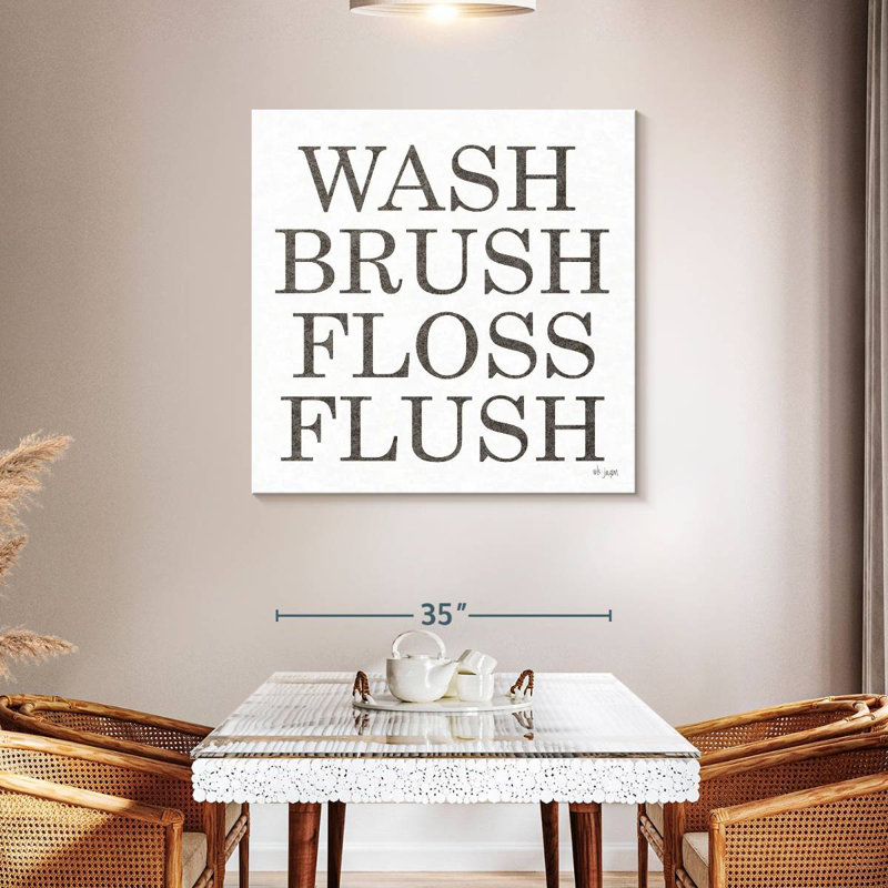 Tergel Wash Brush Floss Flush Print, 39" H x 39" W