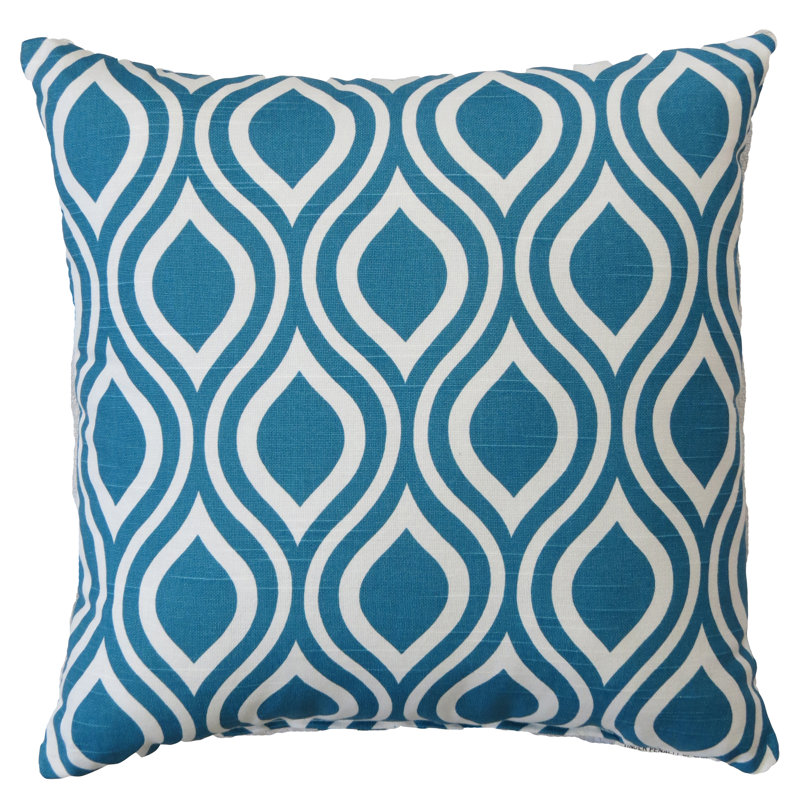 Geometric Cotton Reversible Throw Pillow