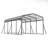 12 ft. W x 20 ft. D x 8 ft. H Heavy Duty Carport with Galvanized Steel Roof And Additional Support