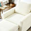 Salon en velours côtelé - beige. Chaise longue et tissu beige confortable, ajustable et de conception moderne-529816688