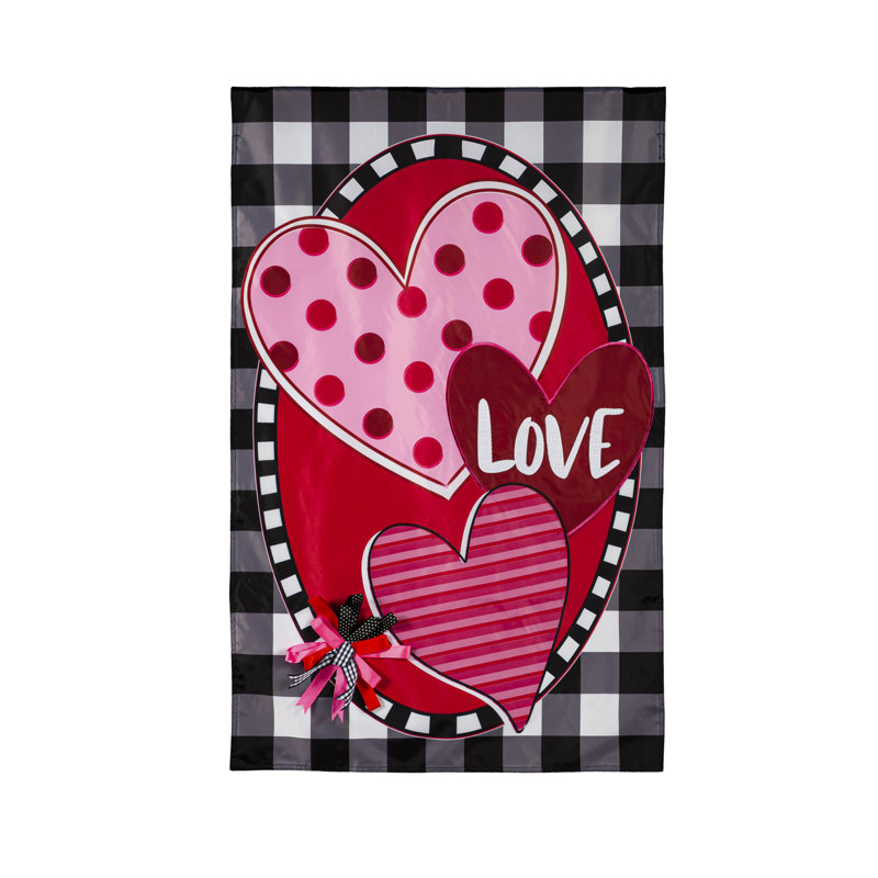 Drapeau de maison en polyester 2 faces 44 x 28