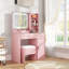 Ensemble de coiffeuse, bureau de coiffeuse avec tabouret, miroir lumineux à DEL et station de charge Lavin-207424849