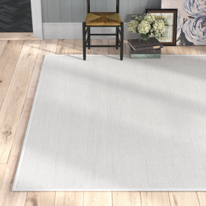 Revell Solid Color Polypropylene Indoor/Outdoor Area Rug in Cream 2’6” x 7’3” 