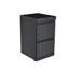 Black Double Drawer Storage Cabinet Stainless Steel Outdoor Kitchen Islands