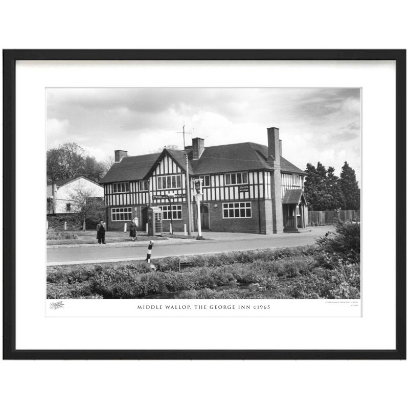 Middle Wallop, The George Inn C1965 by Francis Frith - Single Picture Frame Print, 28cm H x 36cm W x 2.3cm D