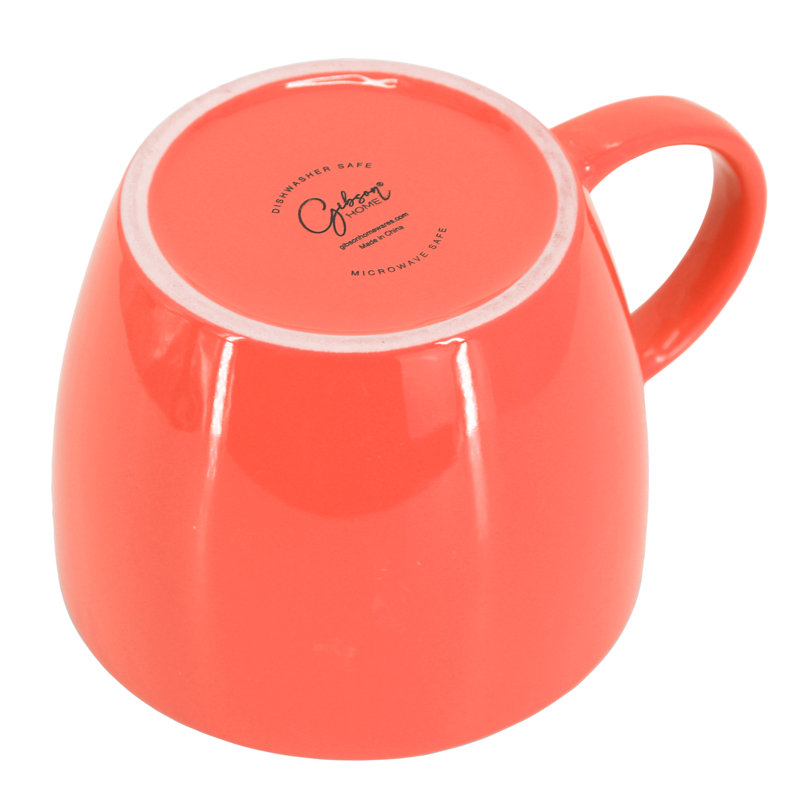 Ensemble de 4 tasses à soupe en grès avec couvercle Latitude Run® On The Go, Gris et rouge