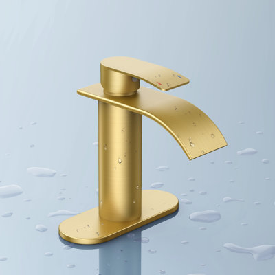Single-handle Bathroom Faucet with Drain Assembly