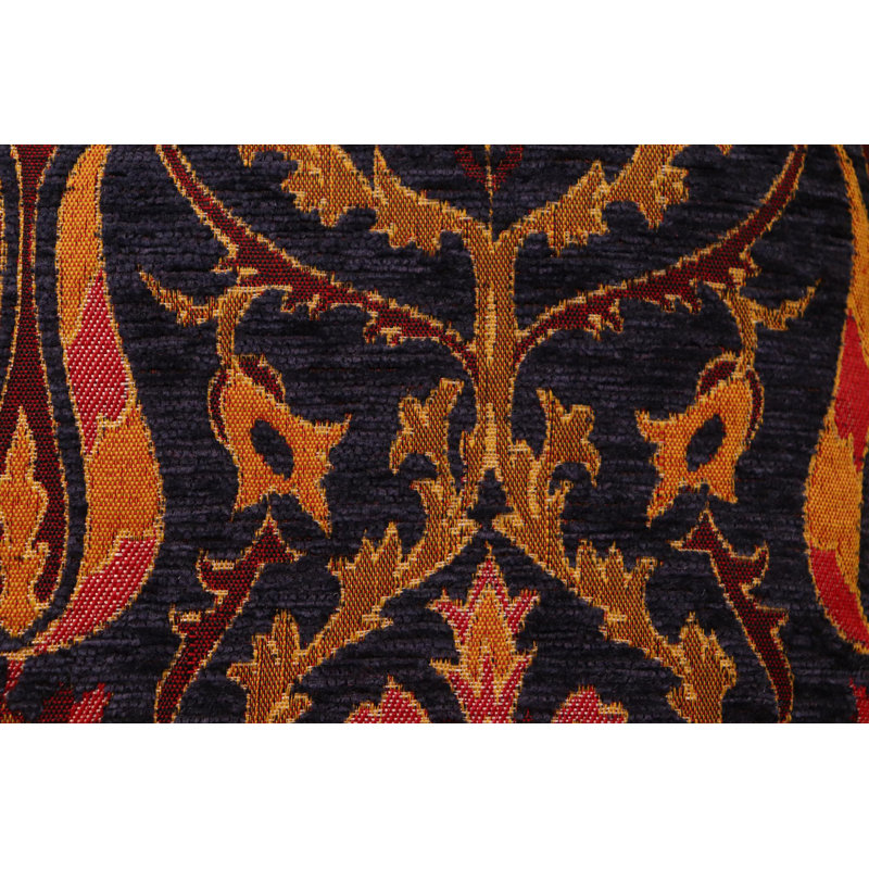 Southwestern Pillows Tassels Chenille Reversible Throw Pillow, Navy Blue