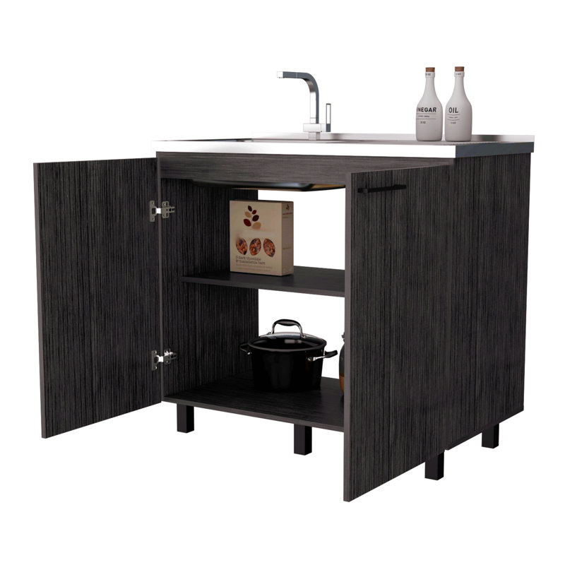 Lavabo et armoire Smokey Oak