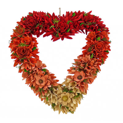 Couronne de cœur rouge Saint-Valentin