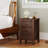 2 PCS Nightstand End Beside Sofa Table Cabinet with 3 Drawers Bedroom Furniture Brown-1794903873