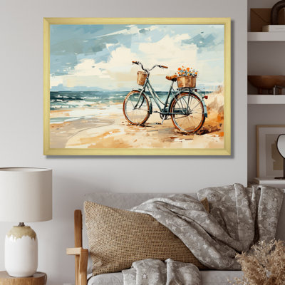 Vélo à pédales tranquilles près de la plage II - impression