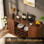 Grands buffets et armoires de cuisine modernes en MDF de 58 po avec rangement