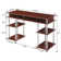 Edwin No Tools Writing Desk with Shelves