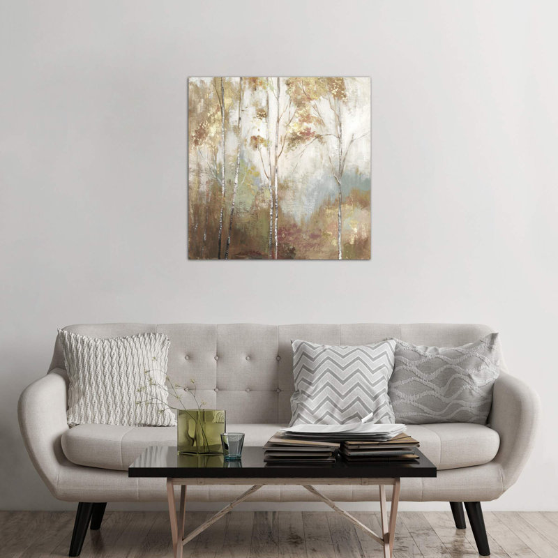 Fine Birch II by Allison Pearce - Painting on Canvas, 93.98 cm H x 93.98 cm W x 1.91 cm D, No Frame