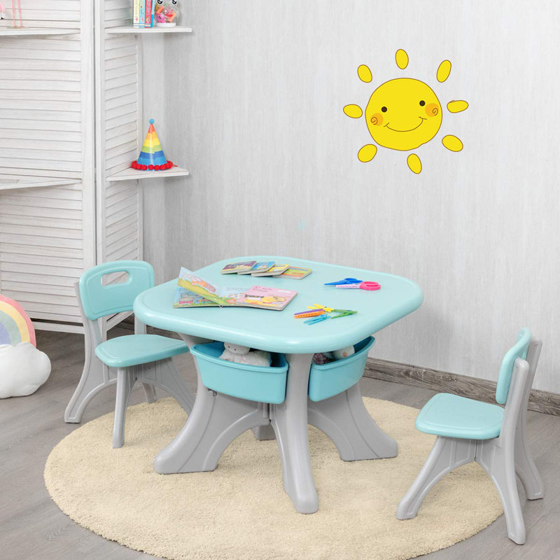 Borodale Kids Rectangular Play Or Activity Table and Chair Set