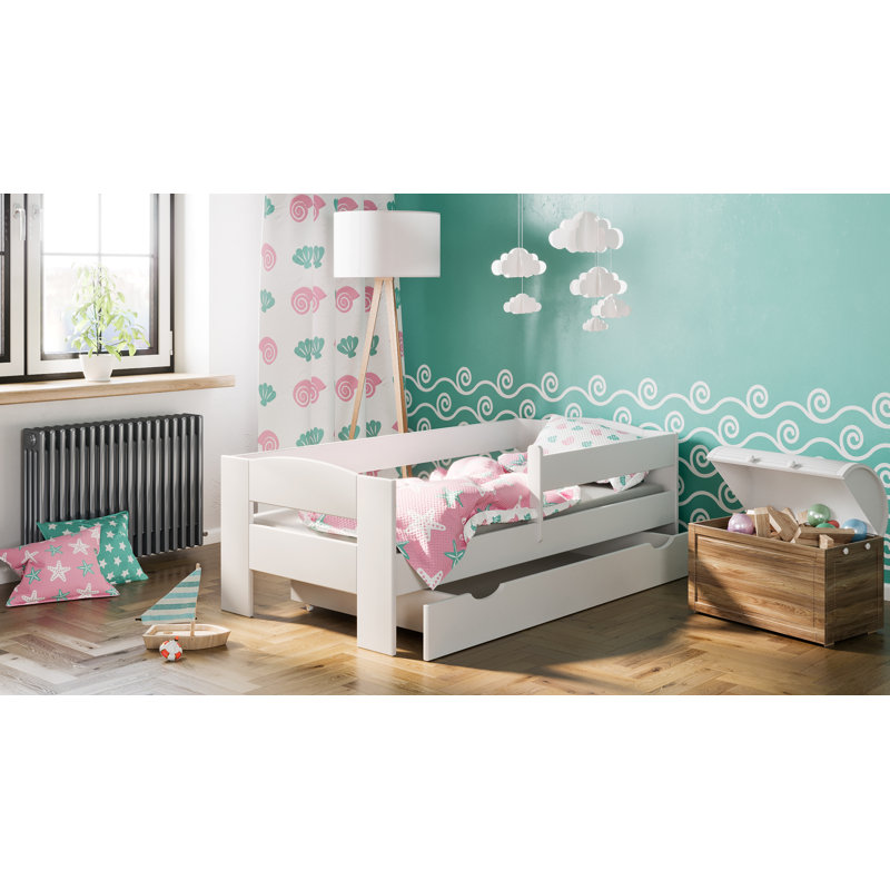 Fletcher Cabin Bed with Storage Included, Off White, Toddler (70 x 140 cm)