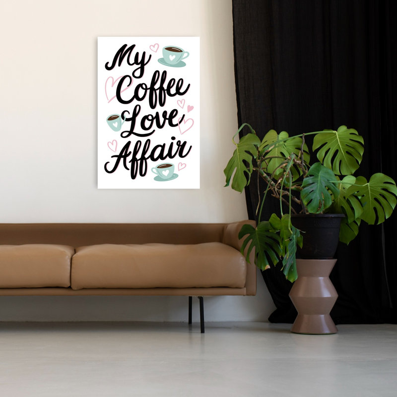 Affiche murale abstraite contemporaine Affair, H 48 po x l 32 po