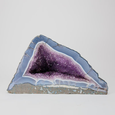 Amethyst Hand Finishing Agate / Geode Crystal Decorative Object