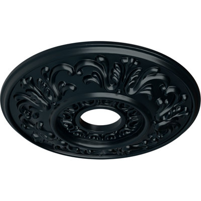 Médaillon de plafond de La Valette de 18 po x P 3 po x P 1 po (convient aux auvents jusqu'à 3 1/2 po)