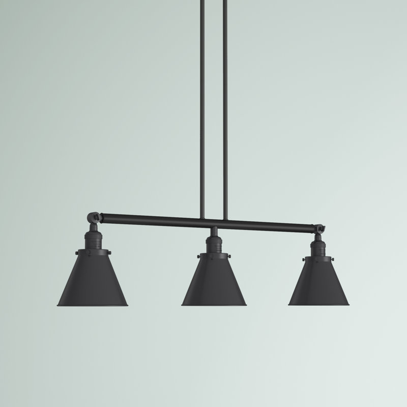 Donovan 3 - Light Kitchen Island Pendant, No Bulb Included, Polished Chrome, Polished Chrome