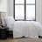 Waffle Pique Vera Wang Cotton Voile Solid White Quilt Set-109055482