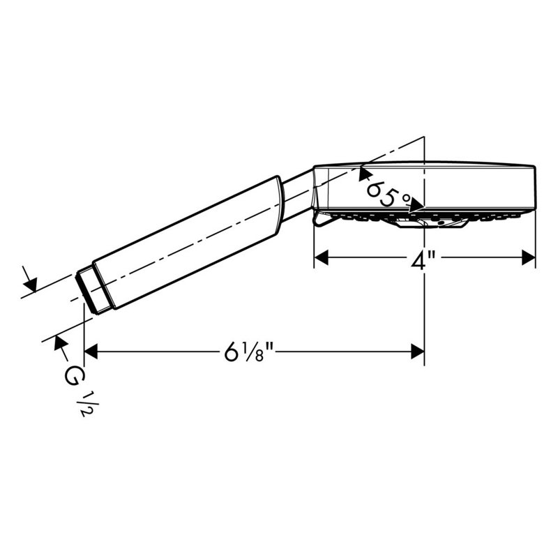 Raindance S 100 3-Jet Rain Handheld Shower Head, Chrome