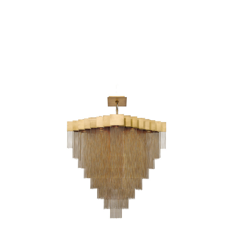 18 - Light LED Geometric Chandelier
