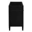 Armoire de salle de bain moderne, 2 tiroirs et tiroir coulissant, bois massif, gris-472896357