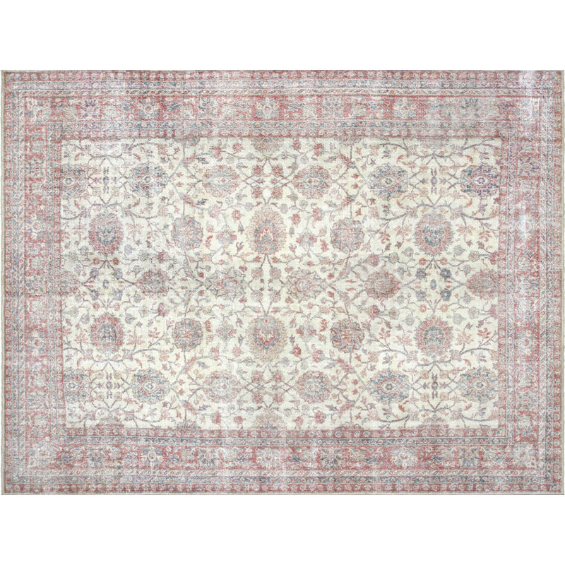 One-of-a-Kind 9'3" X 12'2" 1960s Wool Area Rug in Beige