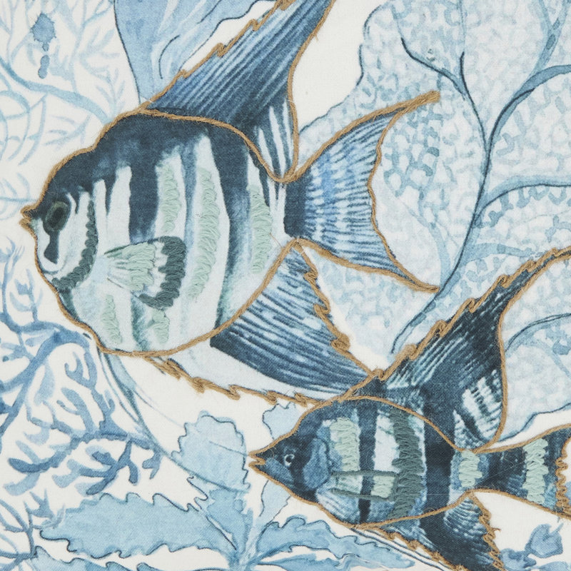 Outdoor Fish Pillow Cover, No Insert