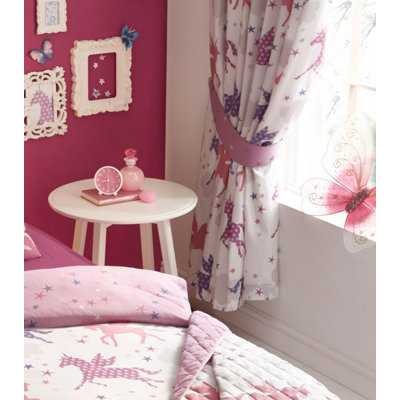 Divine Unicorns Room Darkening Curtain