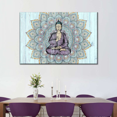 Buddha In Meditation On Canvas Print