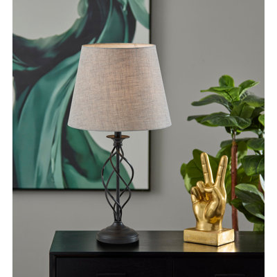 Darcy Table Lamp- Grey Tall Shade