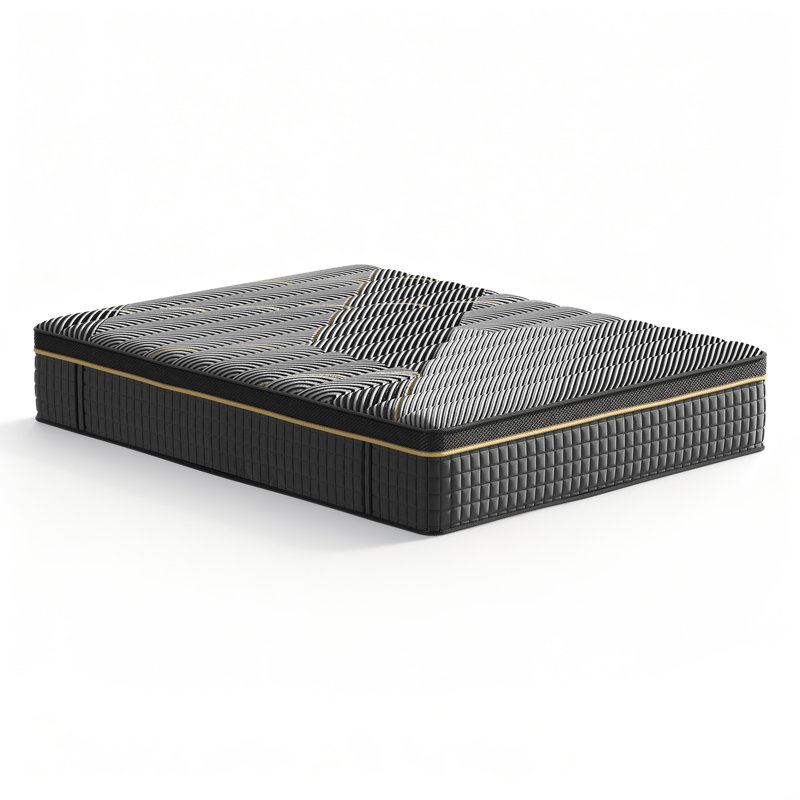Selip 12" Medium-Firm Cooling Gel Hybrid Mattress, Ice-Silk Cover & Pocket Springs For Zero-Disturbance Sleep, Certipur-US & OEKO-TEX Certified