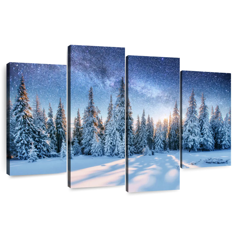 Alvord Winter Pines, 42" H x 68" W