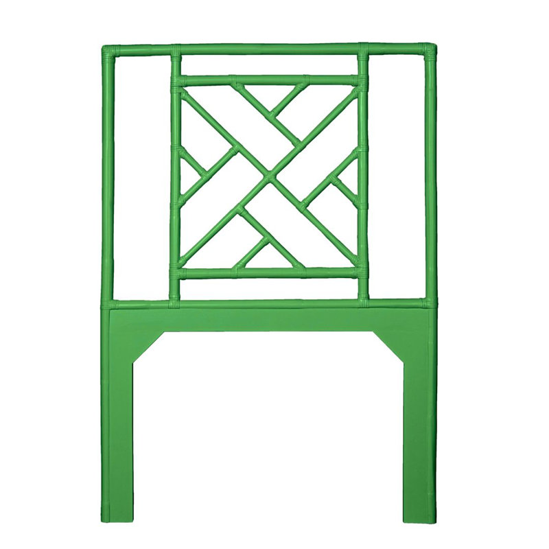 Alden Open-Frame Headboard, Twin, Bright Green