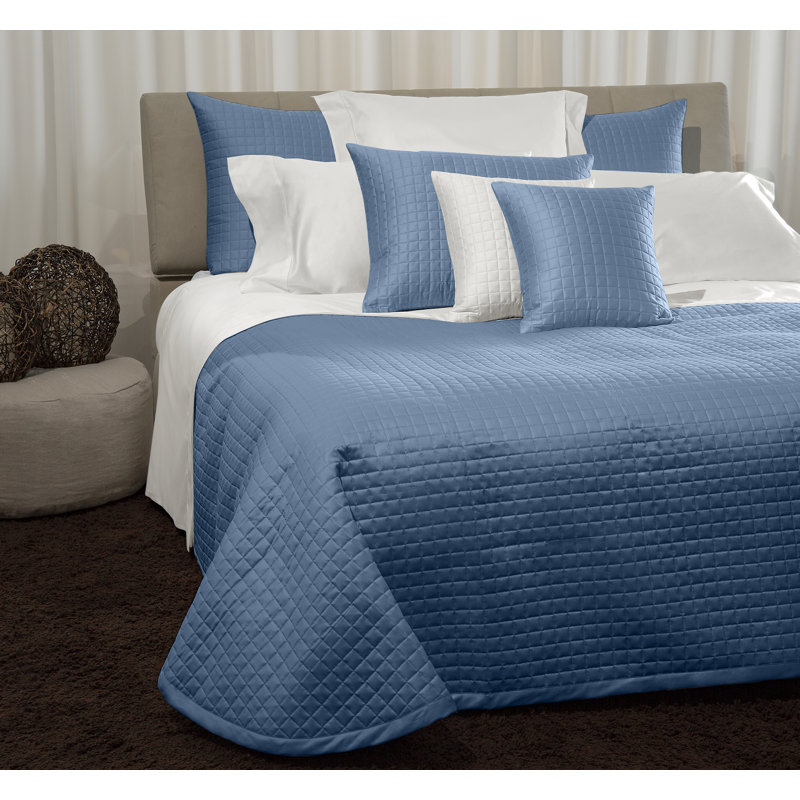 Masaccio Coverlet, Queen Coverlet, Air Force Blue