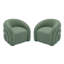 Fauteuil d'appoint pivotant de style moderne entièrement rembourré Aunna-1733021834
