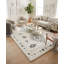Tapis gris diamant à poils longs-1779580080