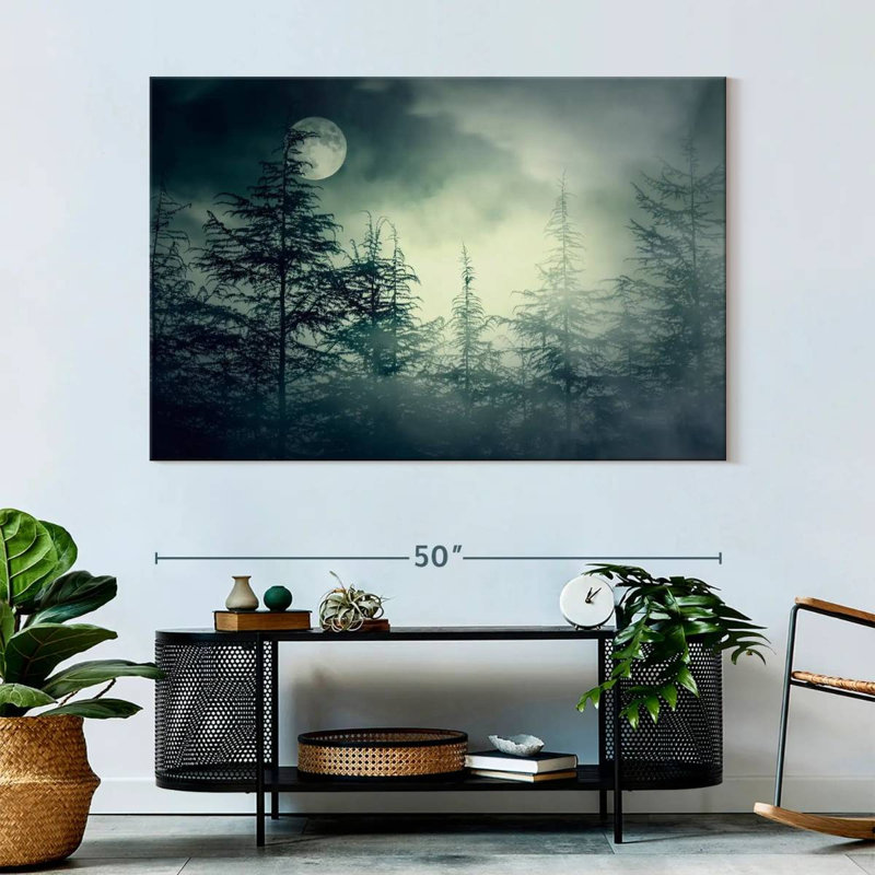 Forêt sombre et sombre, H 34 po x l 51 po