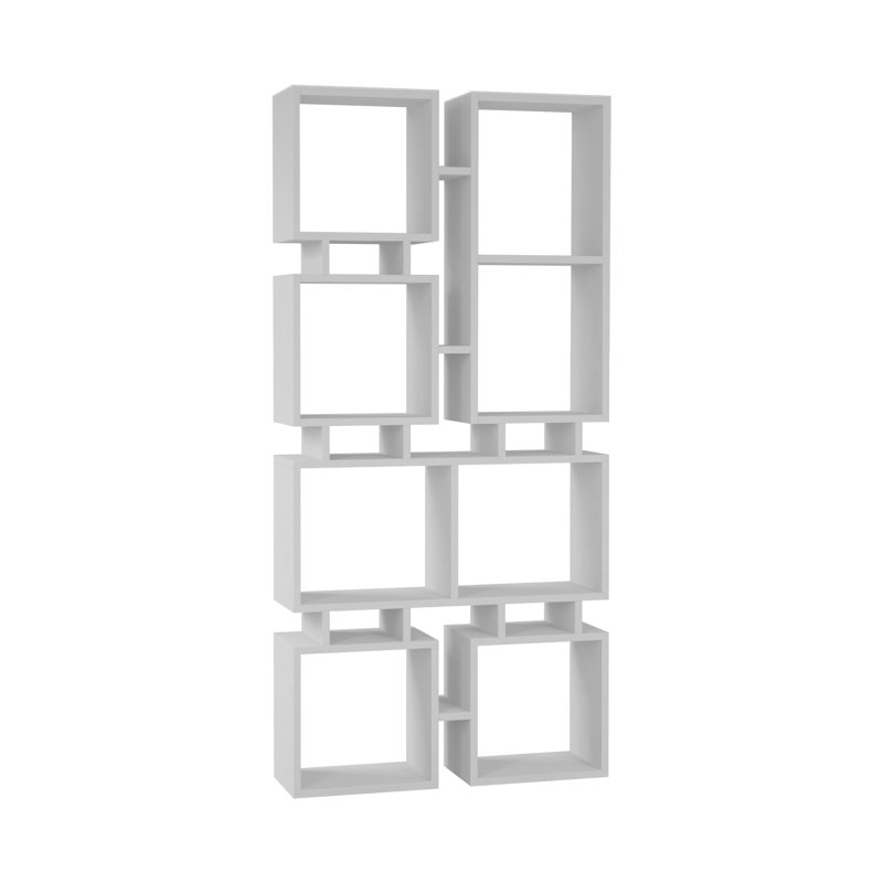 Mcleod Rail Bookcase, White