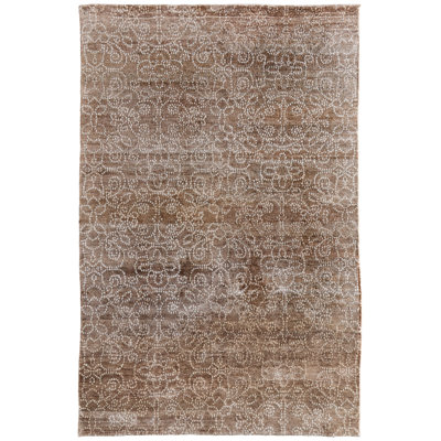 Olivier Transitional Floral & Botanical Taupe Area Rug