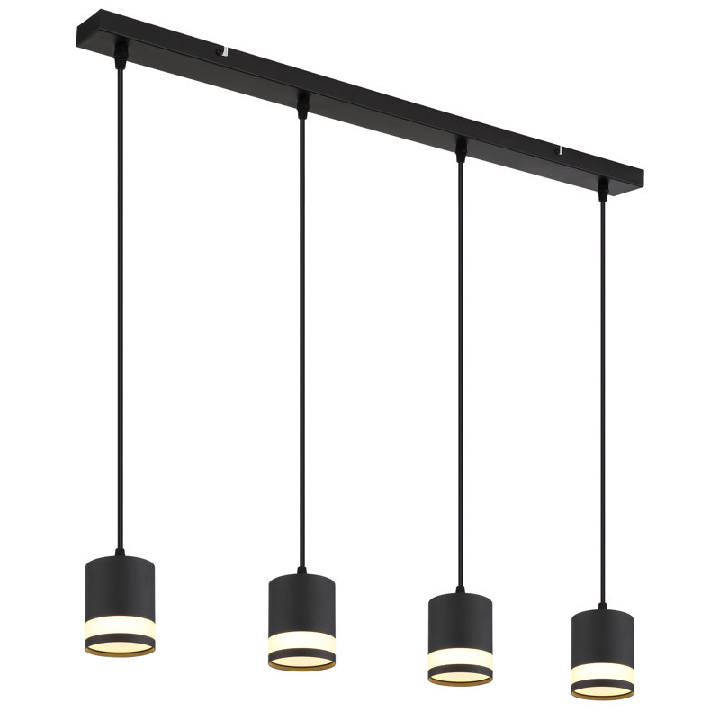 Dayla 4 - Light Matte Black Pendant