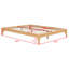 Base de lit plateforme en bois avec support à lattes-1051670156