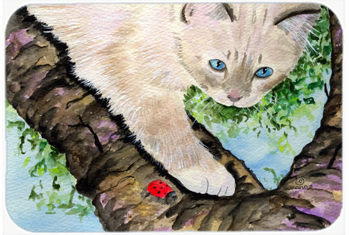 Caroline's Treasures Birman Cat Glass Cutting Board