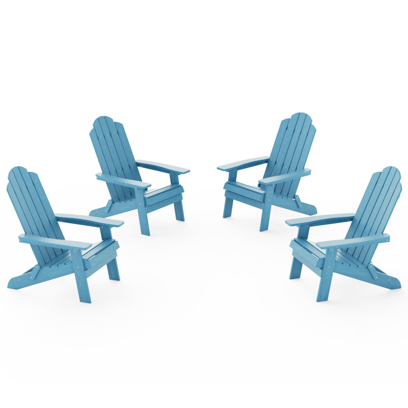 Aurra Outdoor Adirondack Chair, Blue