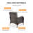 Aluel Wicker Rattan Outdoor Lounge Chair-82908386