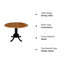 Table de salle à manger extensible en bois manufacturé 29,49 po H-98971912