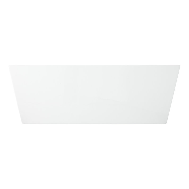 Arrington 67" Acrylic Soaking Tub with Integrated Overflow and Drain and Foam Insulation